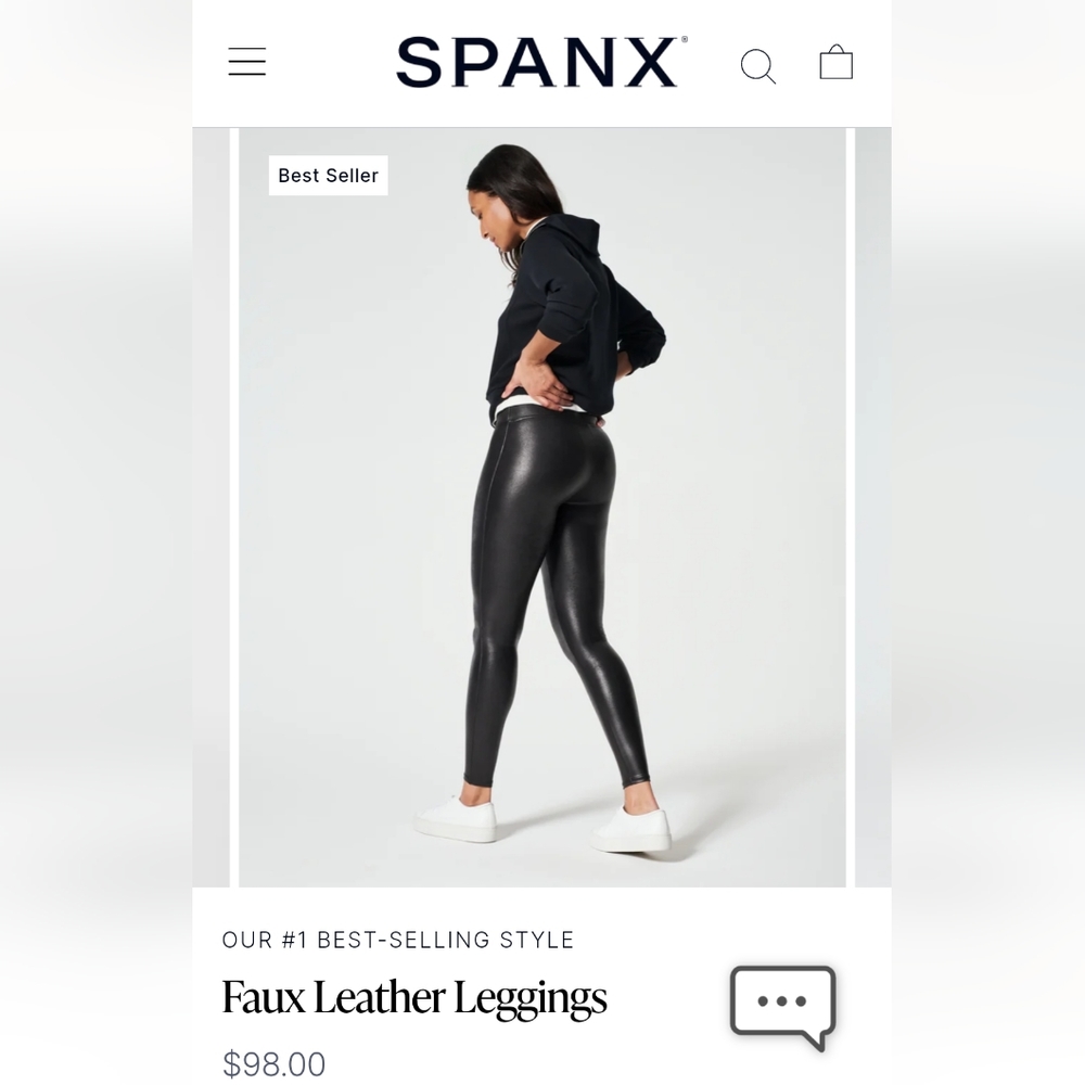 SPANX Faux Leather Leggings